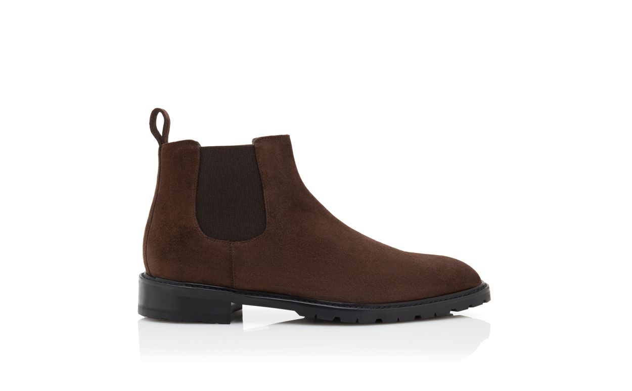 Botas de Cano Médio em Camurça Marrom