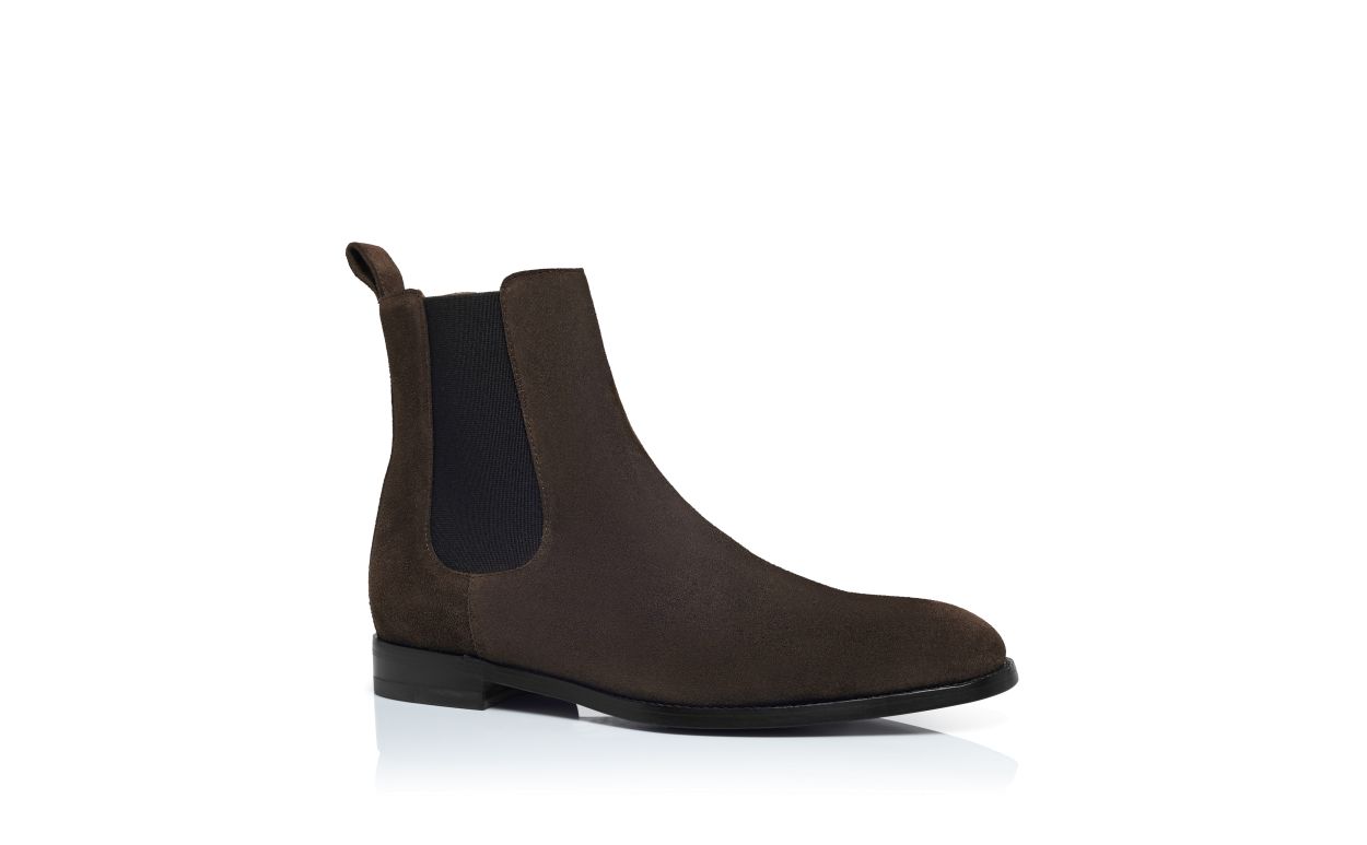 Botas de Cano Médio em Camurça Marrom