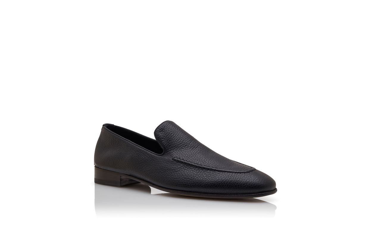Mocassins de Couro de Bezerro Preto