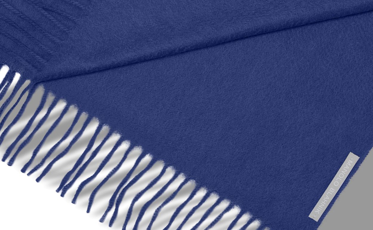 Cachecol de Cashmere Azul