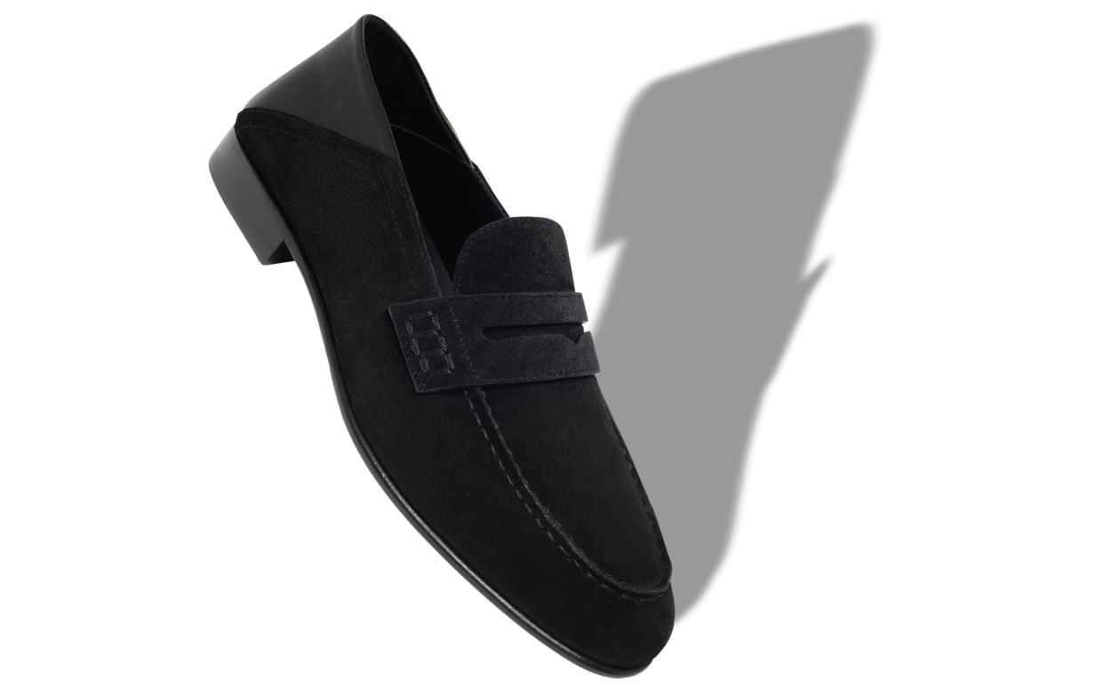 Mocassins Pretos em Suede