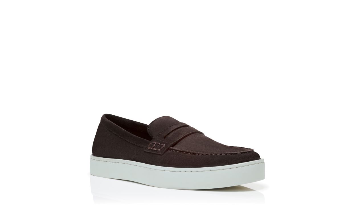 Mocassins de Camurça Marrom Escuro