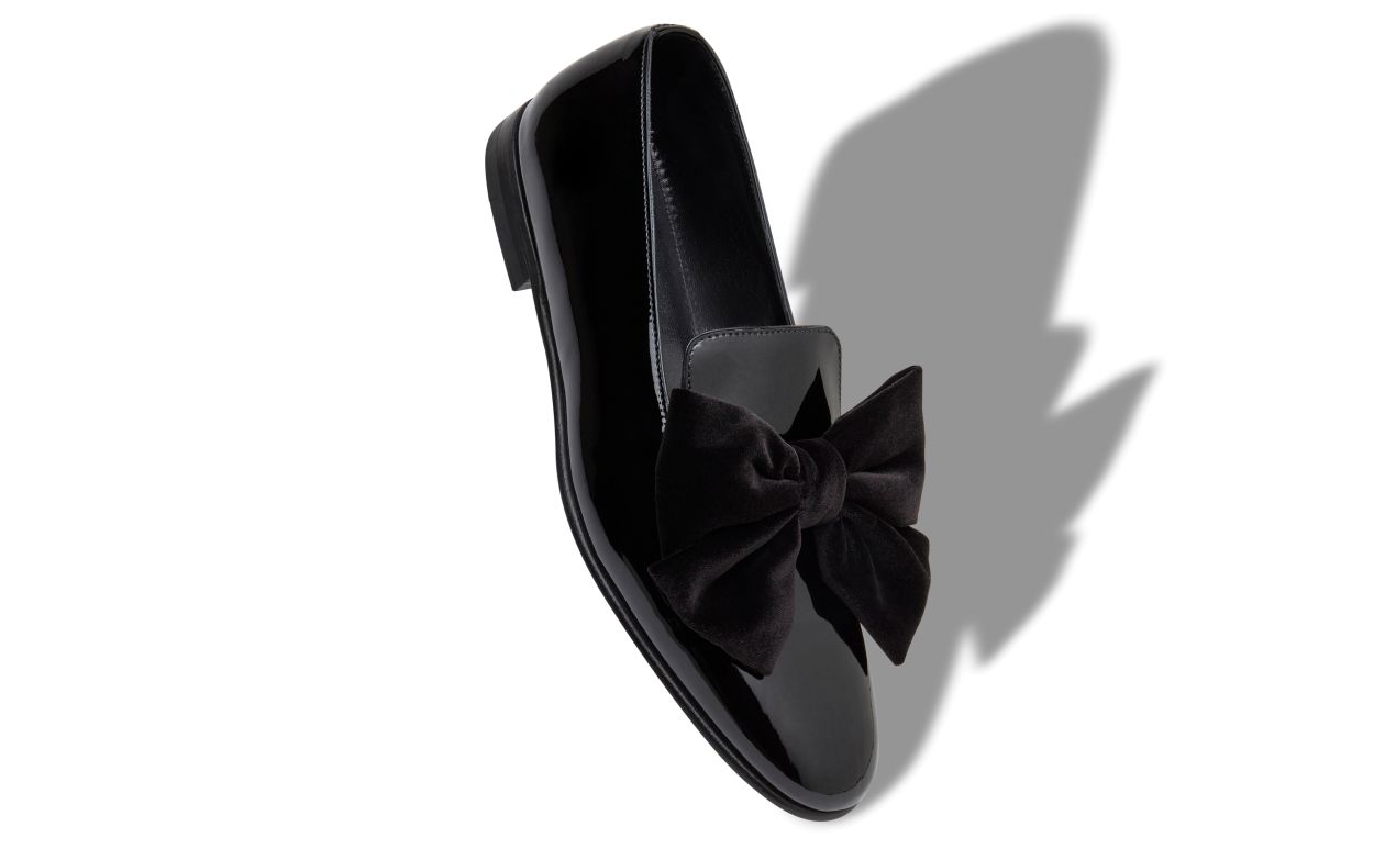 Mocassins de Couro Verniz Preto