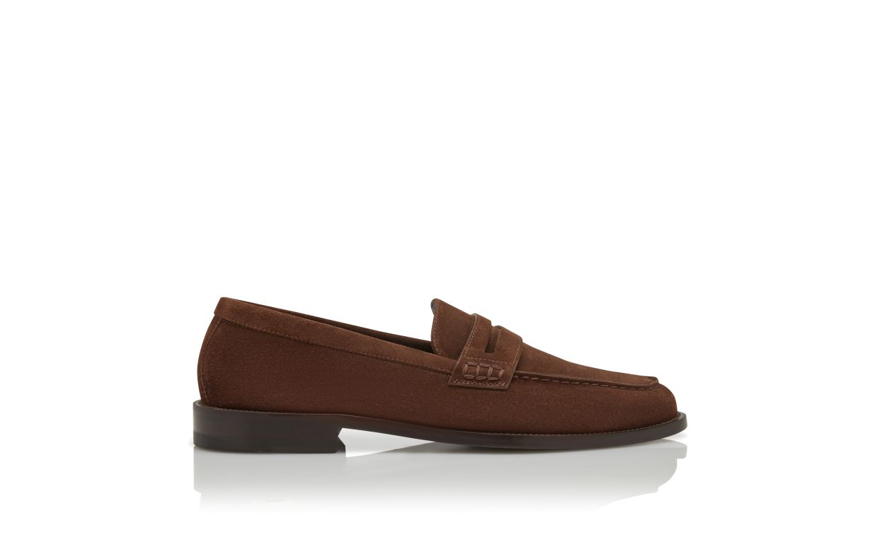 Mocassins de Camurça Marrom Escuro