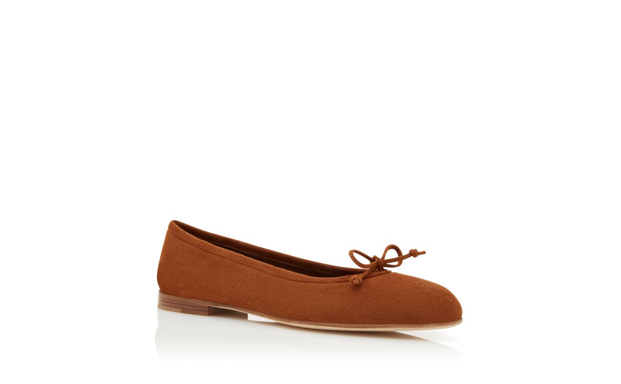 Sapatilhas Ballerina de Camurça Marrom