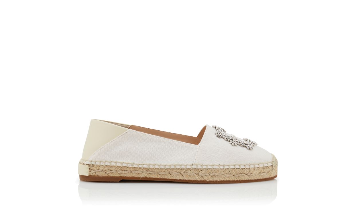 Espadrilles de Algodão Cor Bege Claro