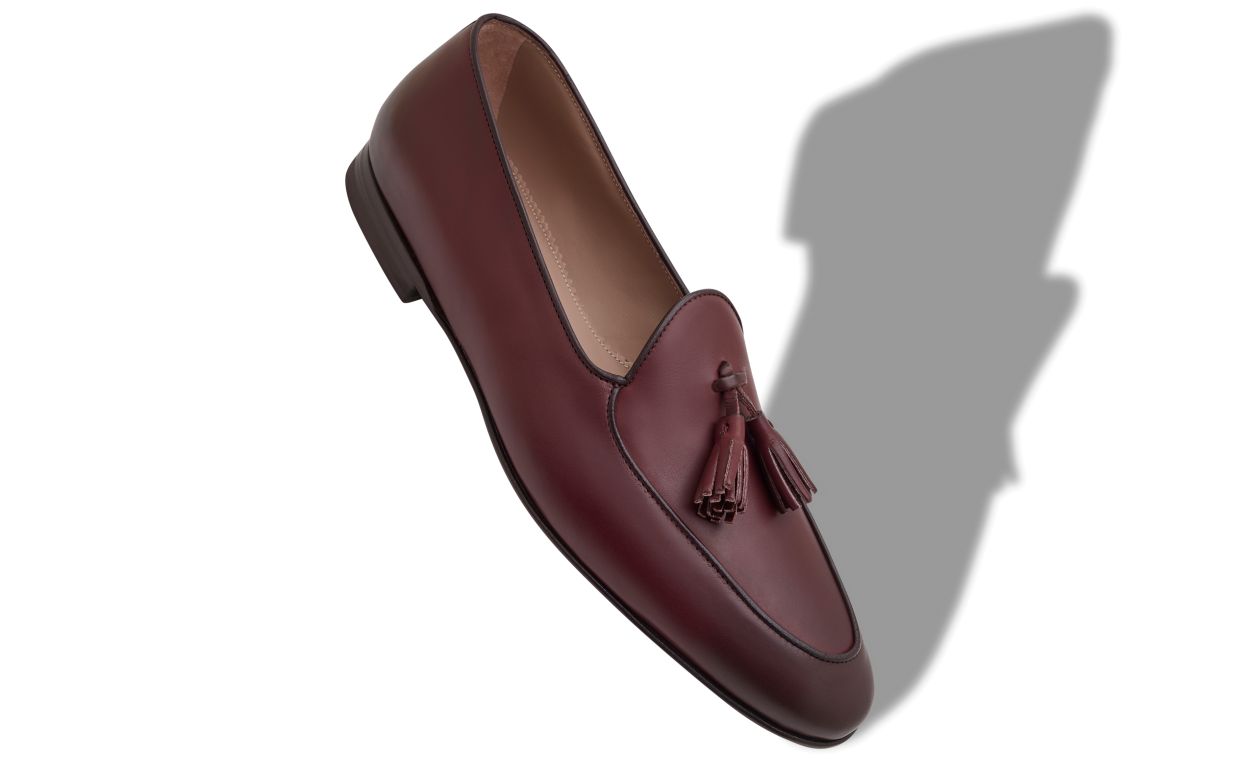 Loafers de Couro de Vitela Burgundy