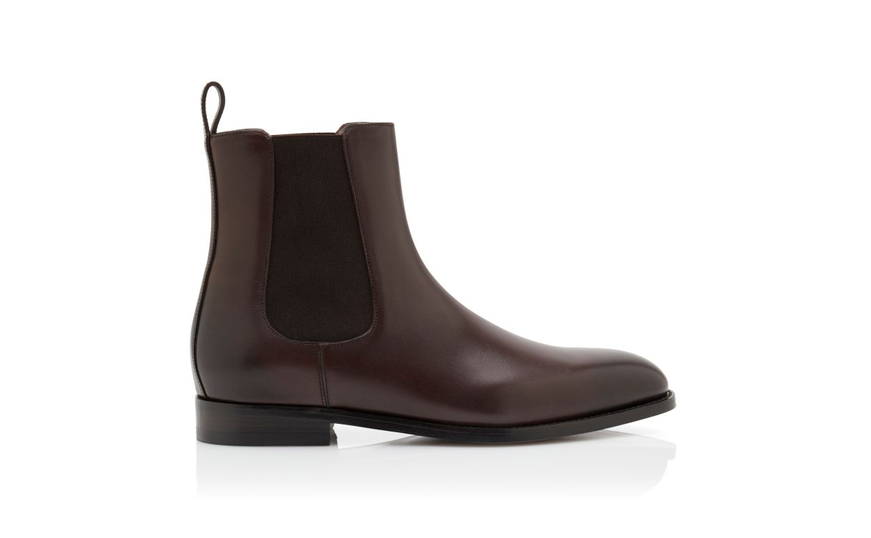 Botas de Cano Baixo em Couro de Novilho Marrom