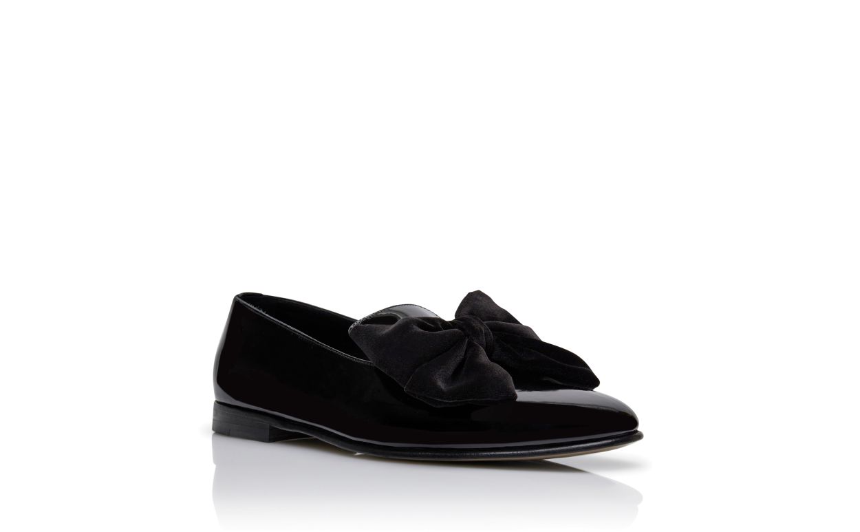 Mocassins de Couro Verniz Preto