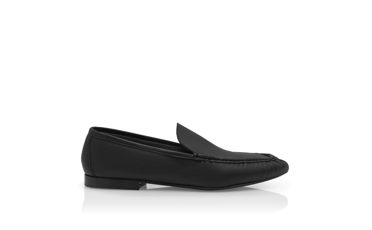 Mocassins de Couro de Novilho Preto