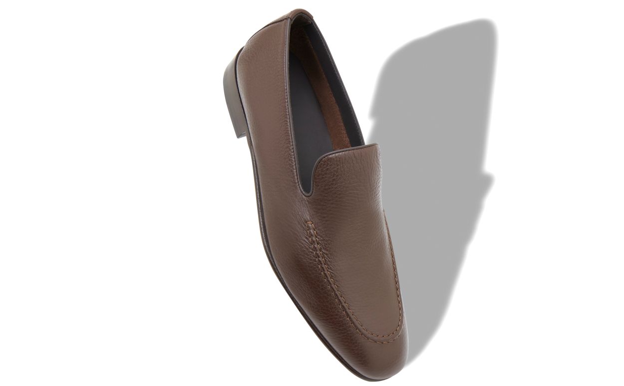Mocassins de Couro de Novilho Marrom