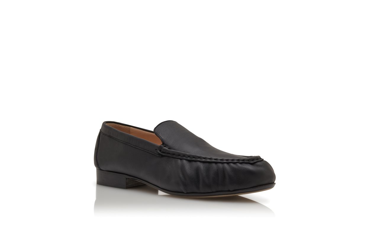 Mocassins de Couro de Novilho Preto