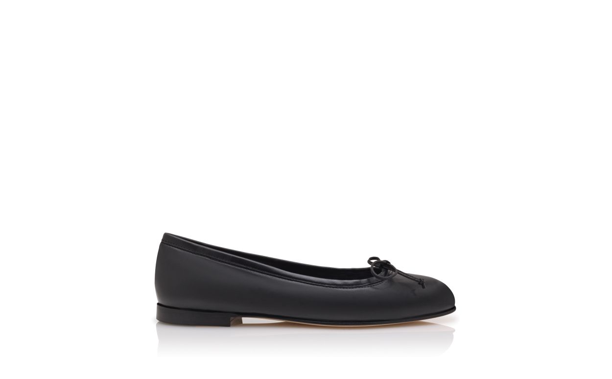 Sapatilhas Ballerina de Couro Nappa Preto