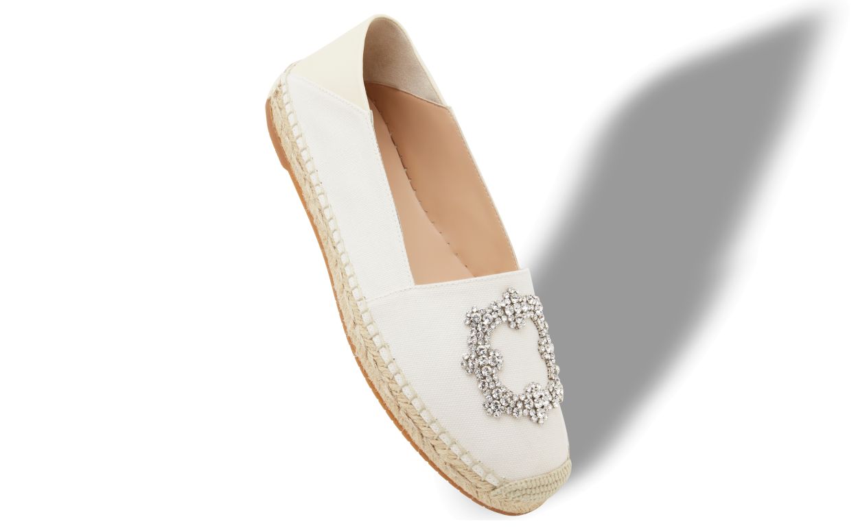 Espadrilles de Algodão Cor Bege Claro