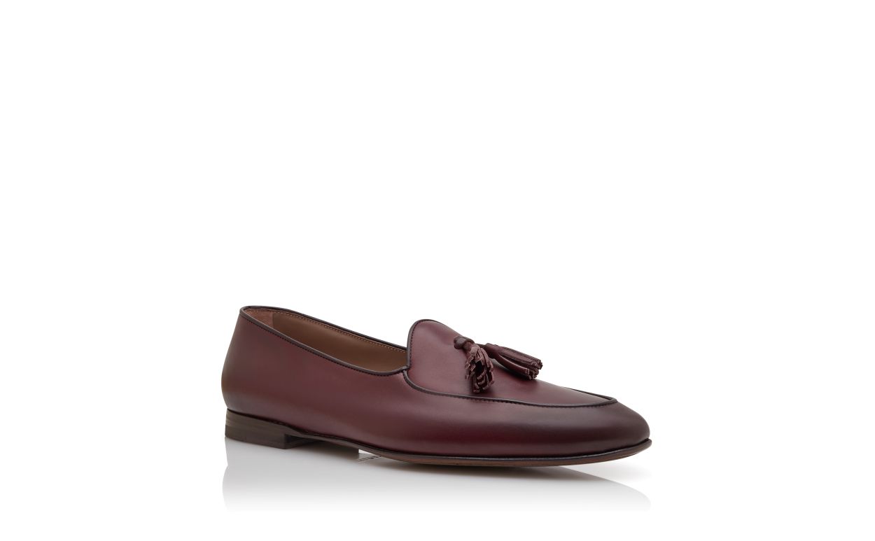 Loafers de Couro de Vitela Burgundy