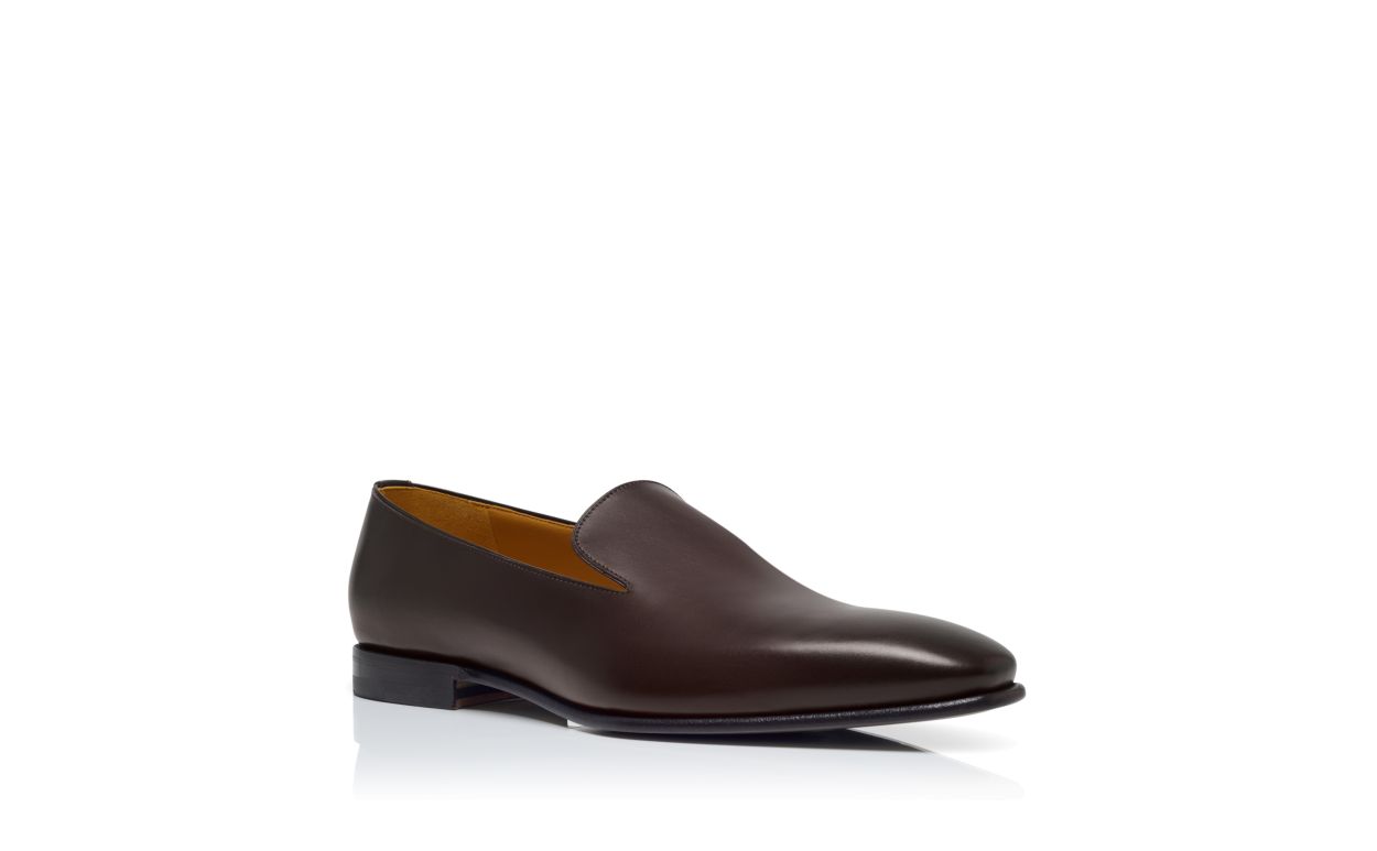 Loafers de Couro de Novilho Marrom Escuro