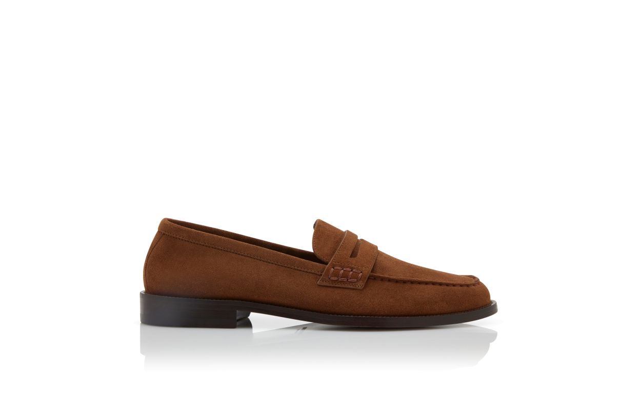 Mocassins de Camurça Marrom Escuro