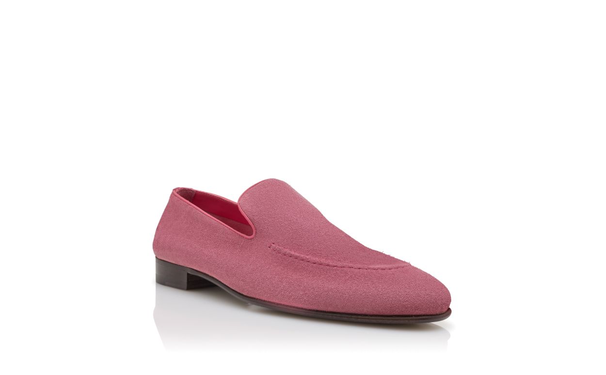 Mocassins de Camurça Rosa Escuro