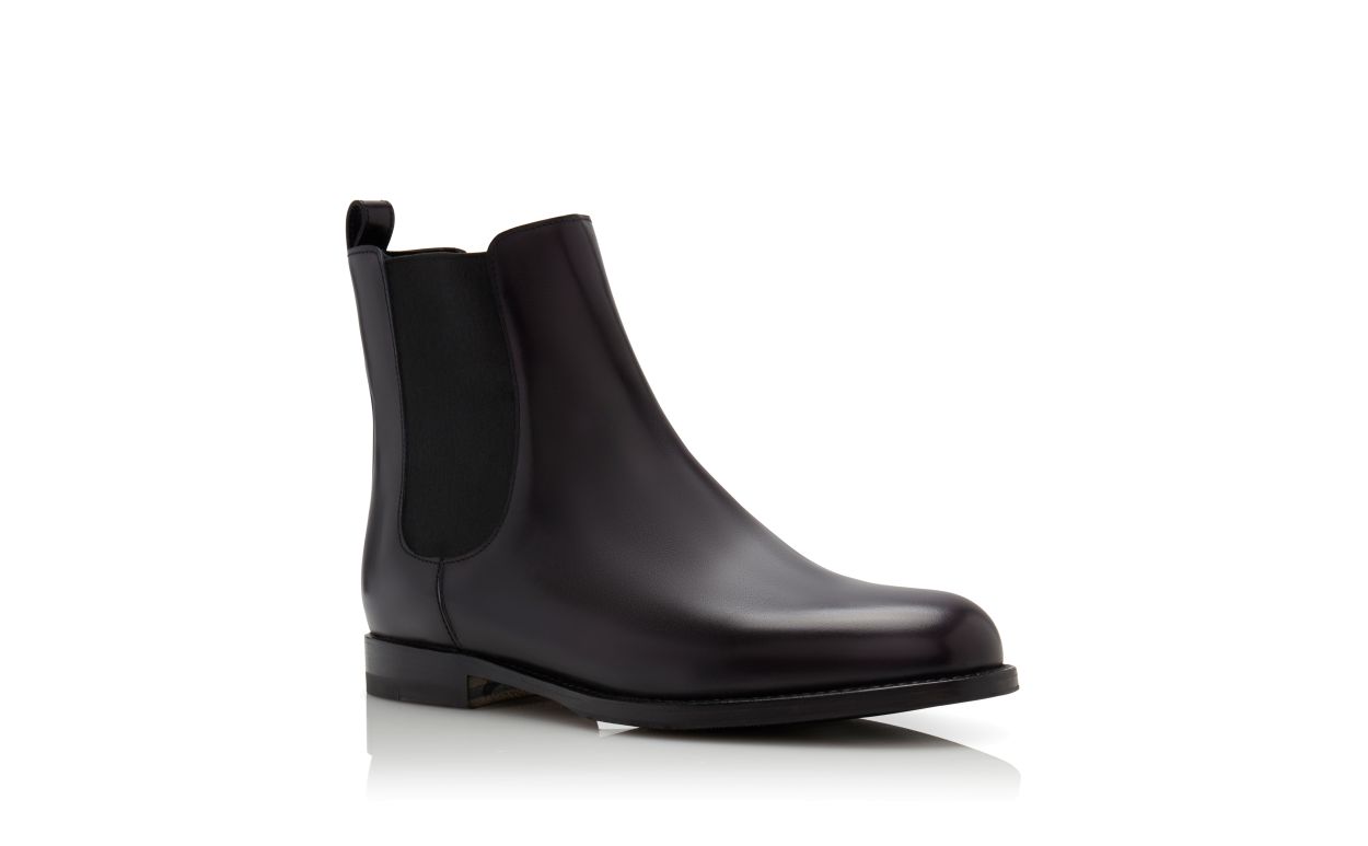 Botas Chelsea de Couro de Novilho Preto