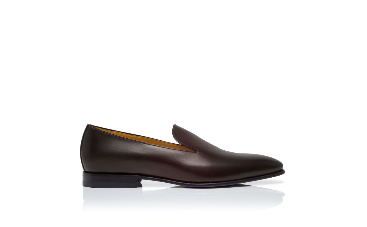 Loafers de Couro de Novilho Marrom Escuro