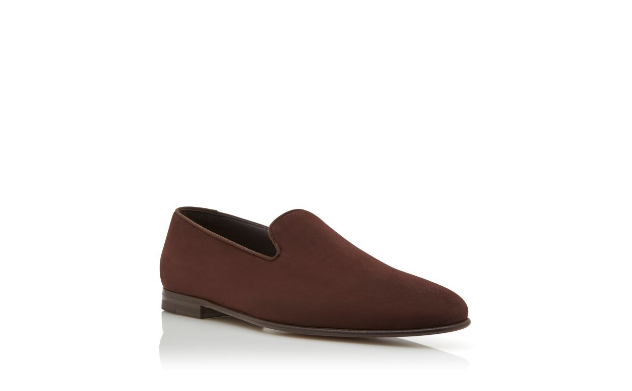 Mocassins de Camurça Marrom Escuro