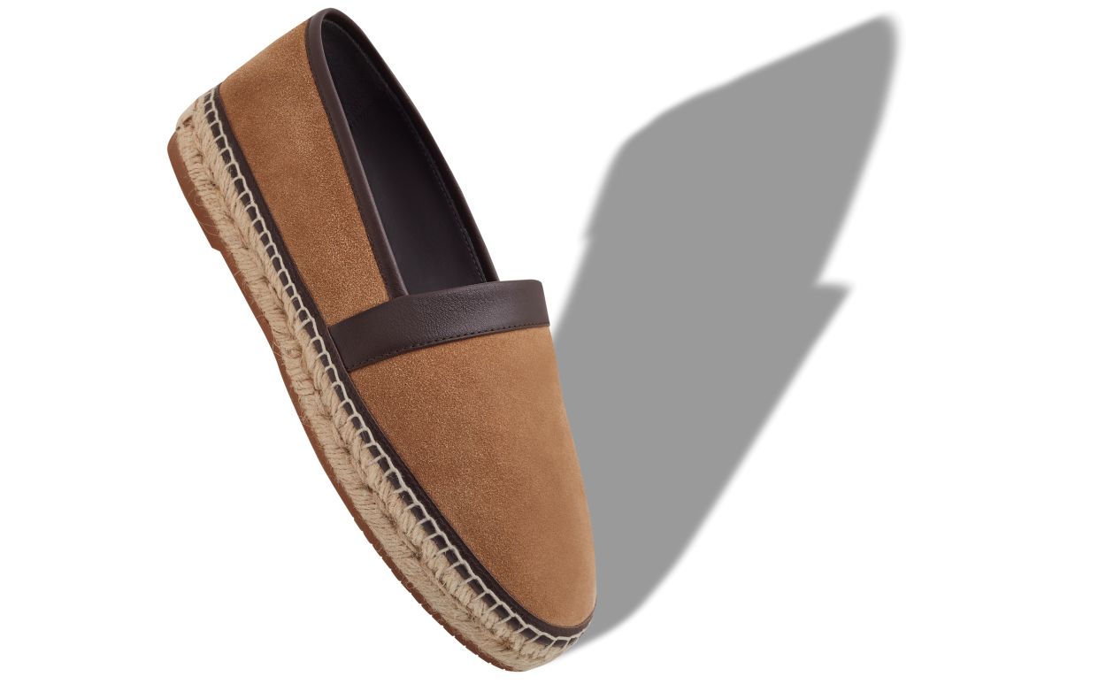 Espadrilles de Camurça de Novilho Marrom