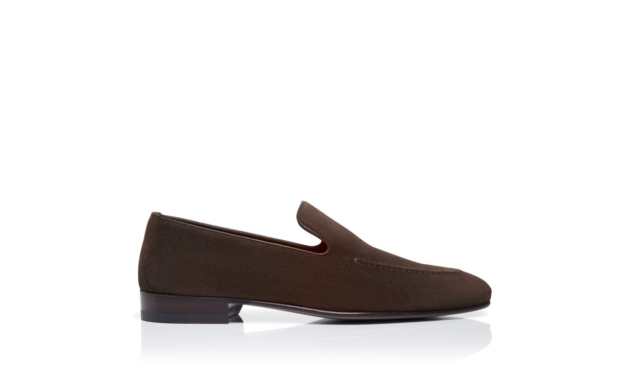 Mocassins de Camurça Marrom Escuro