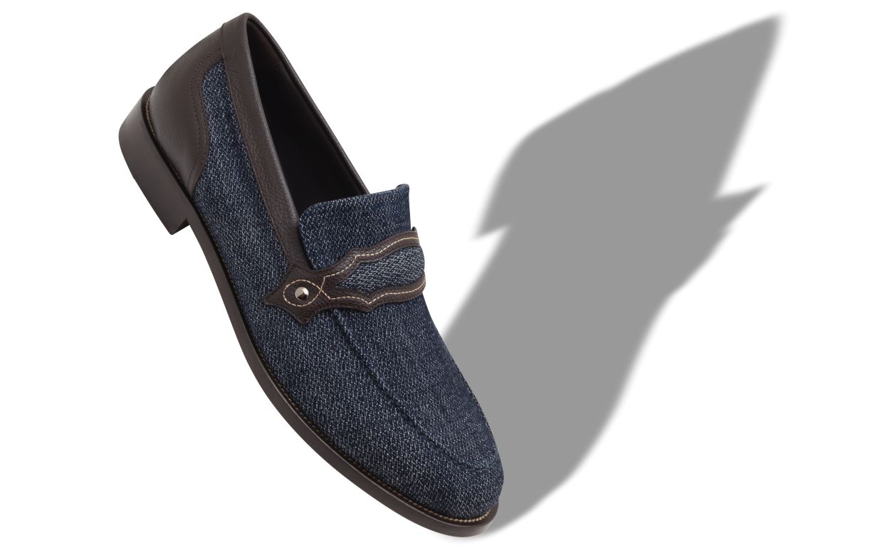 Mocassins de Denim Azul