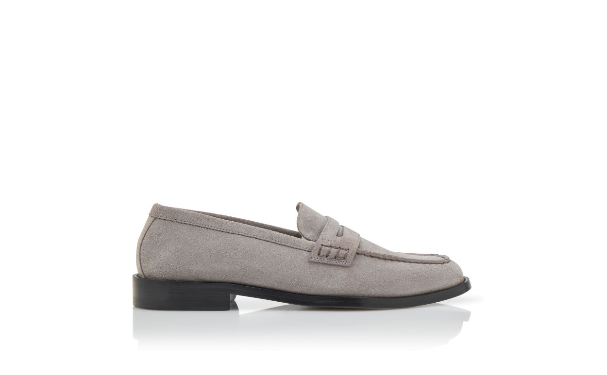Mocassins de Camurça Cinza