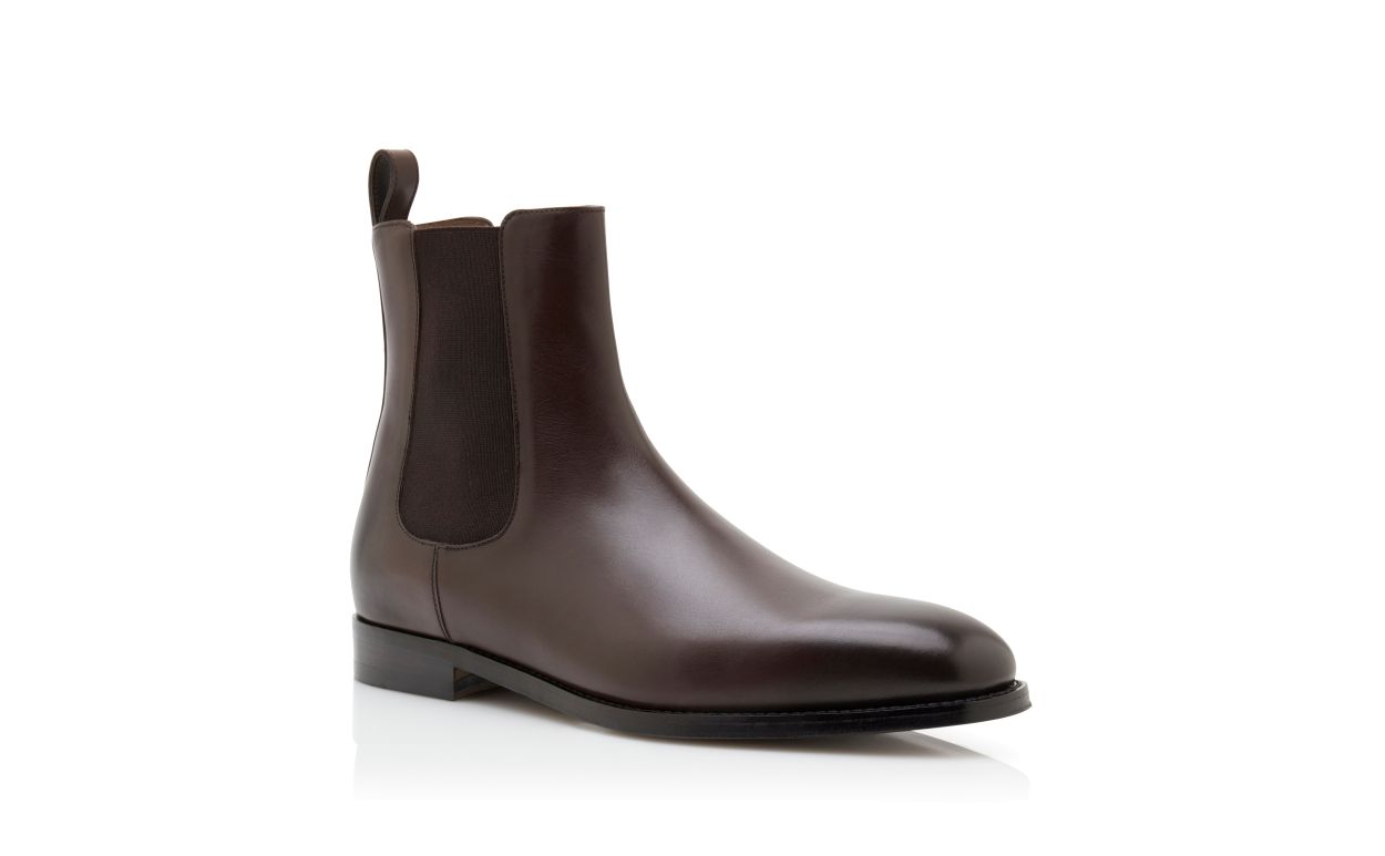 Botas de Cano Baixo em Couro de Novilho Marrom