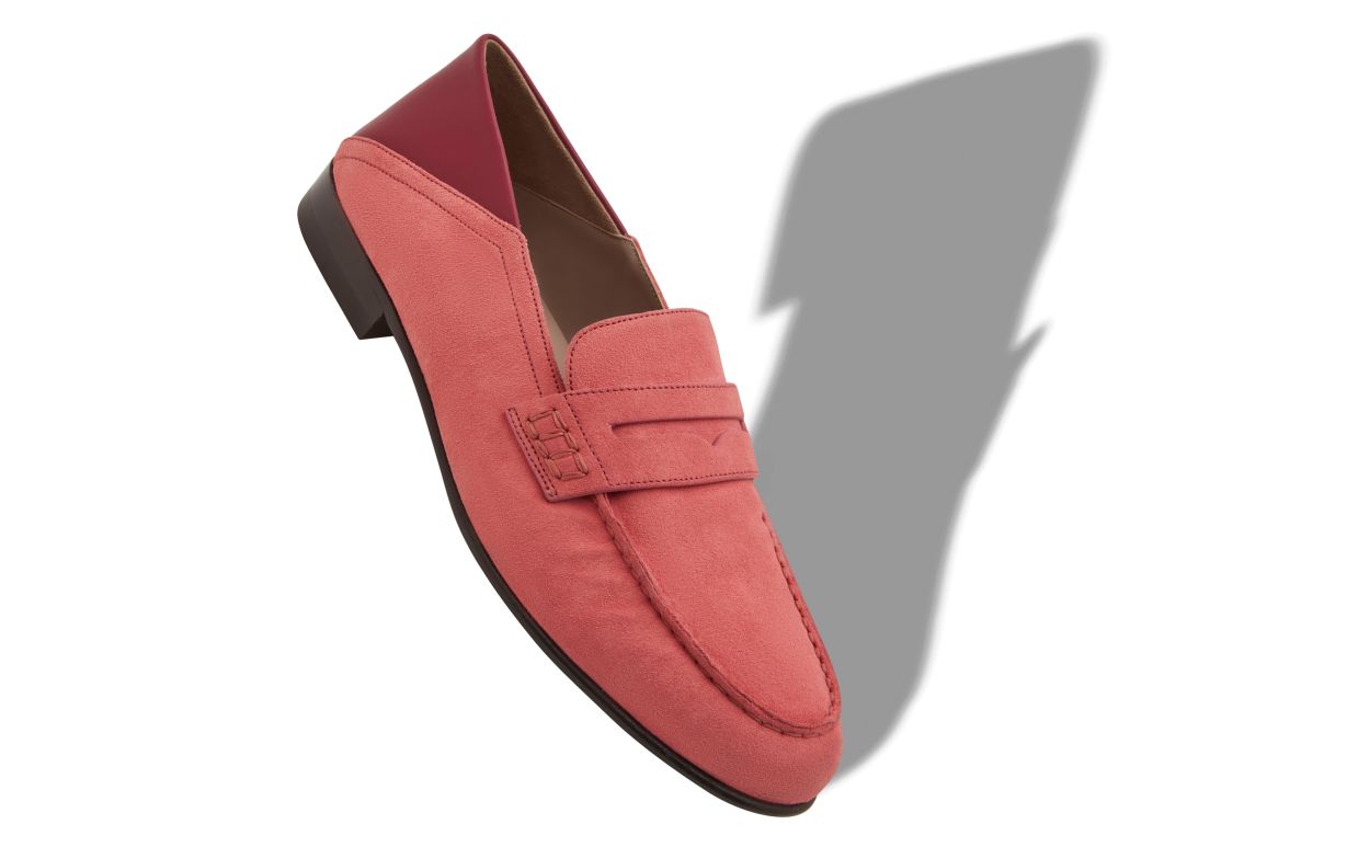 Mocassins Pink Suede Penny