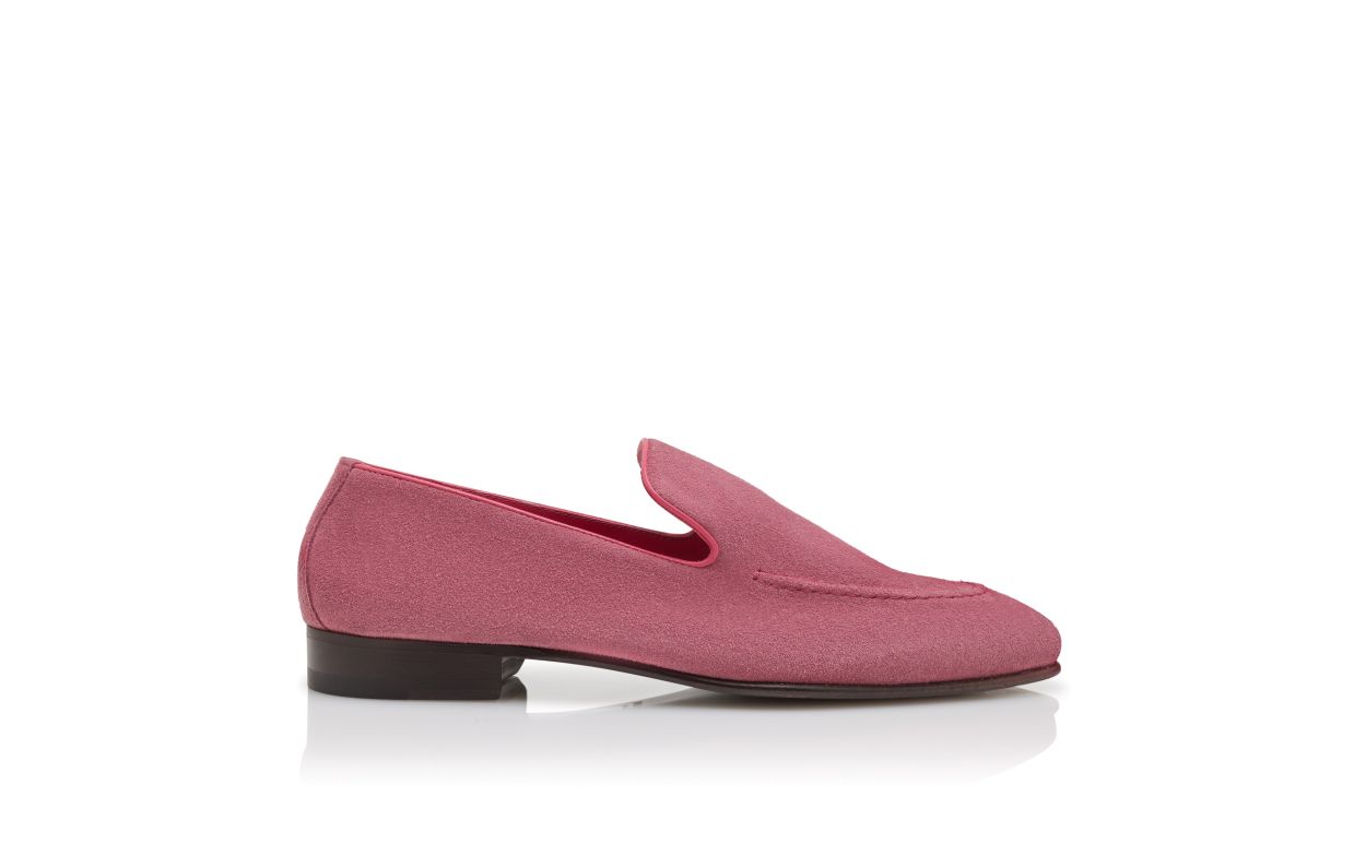 Mocassins de Camurça Rosa Escuro