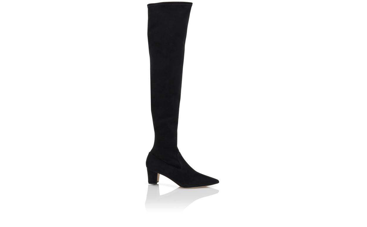 Botas Altas de Seda Pretas