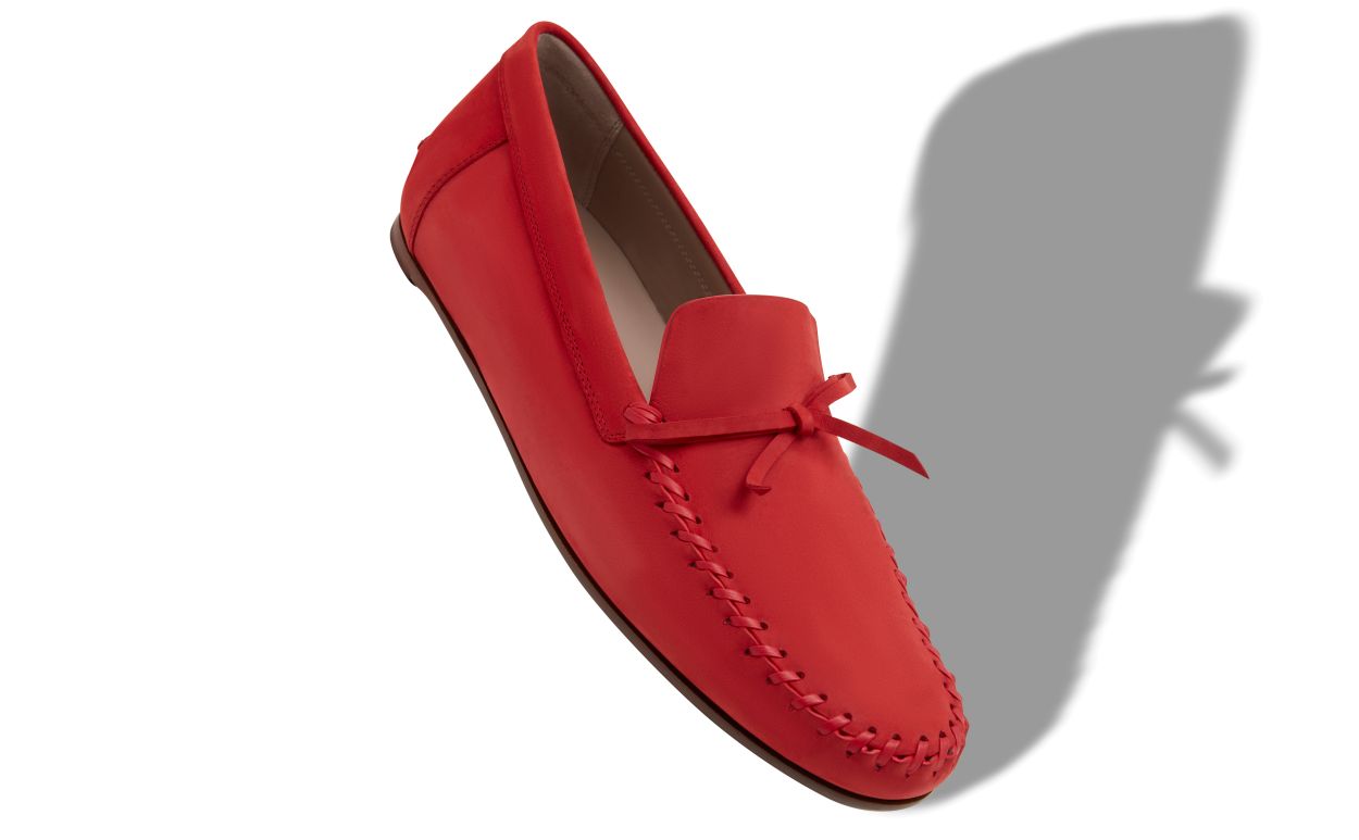 Chinelas de Couro de Novilho Vermelho