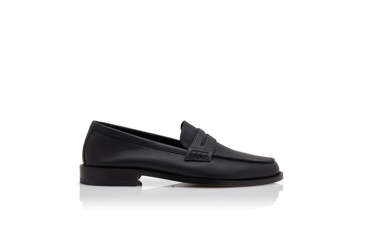 Mocassins de Couro de Novilho Preto
