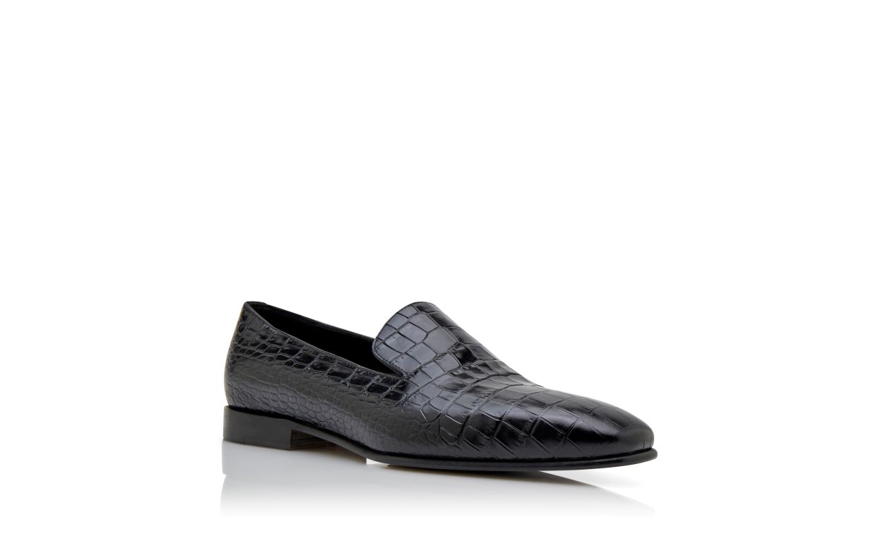 Mocassins de Couro de Novilho Preto