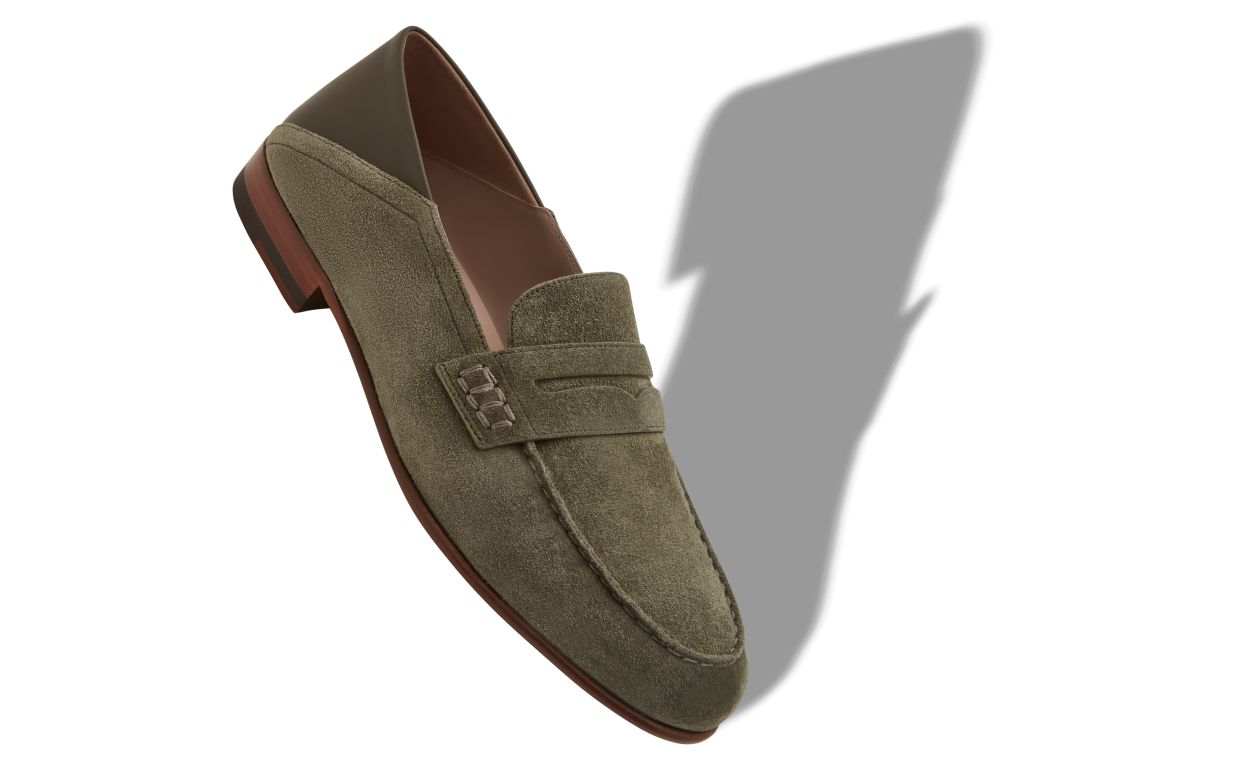 Mocassins Penny de Suede Khaki