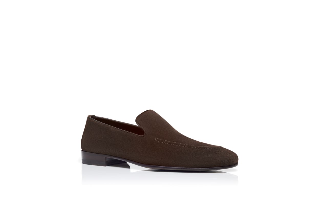 Mocassins de Camurça Marrom Escuro