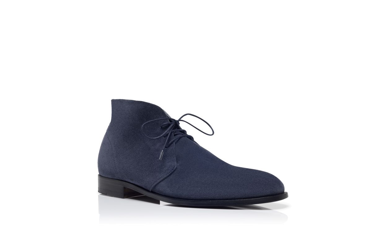 Botas Desert de Camurça Azul-Marinho