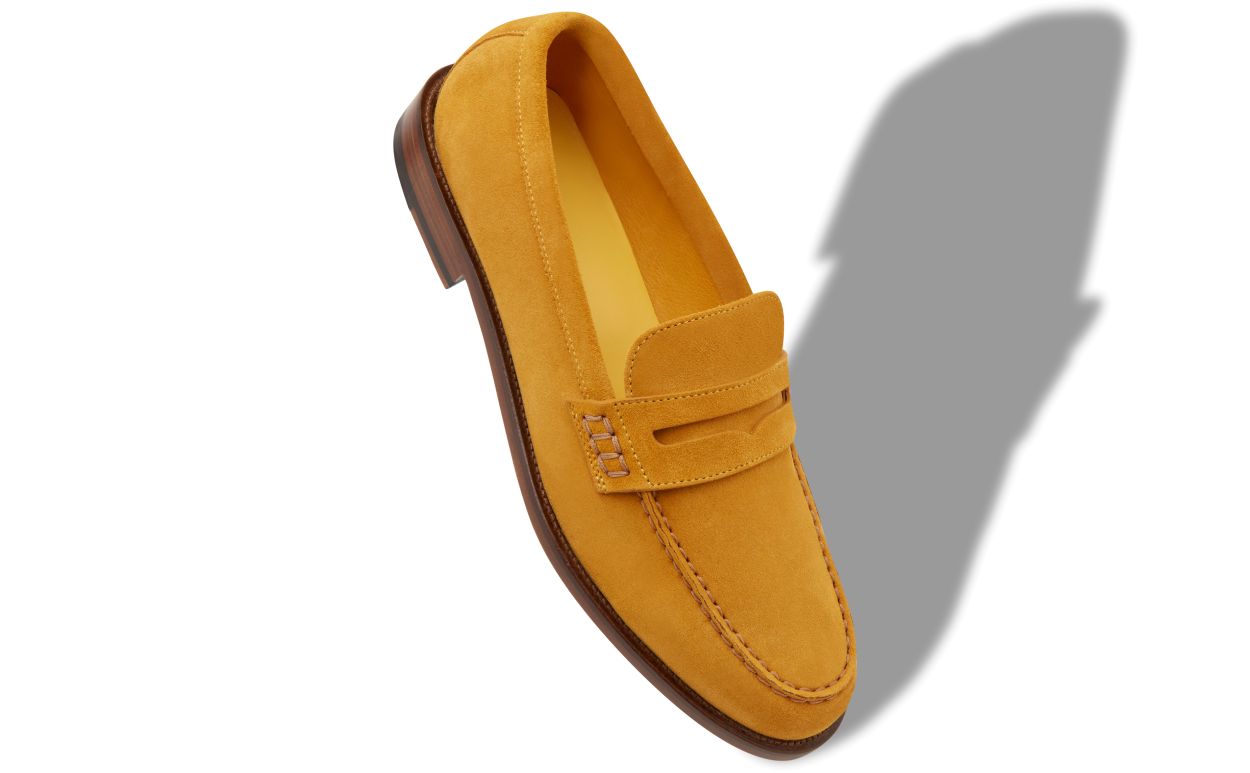 Mocassins de Camurça Amarela