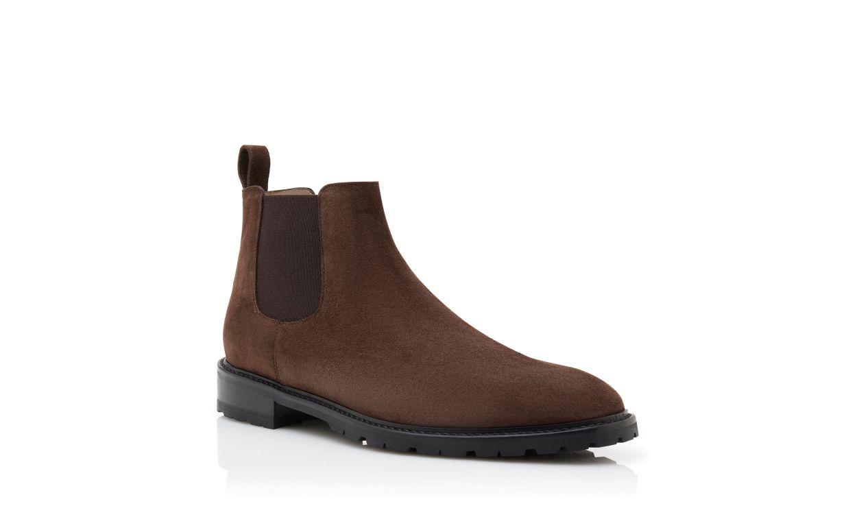 Botas de Cano Médio em Camurça Marrom