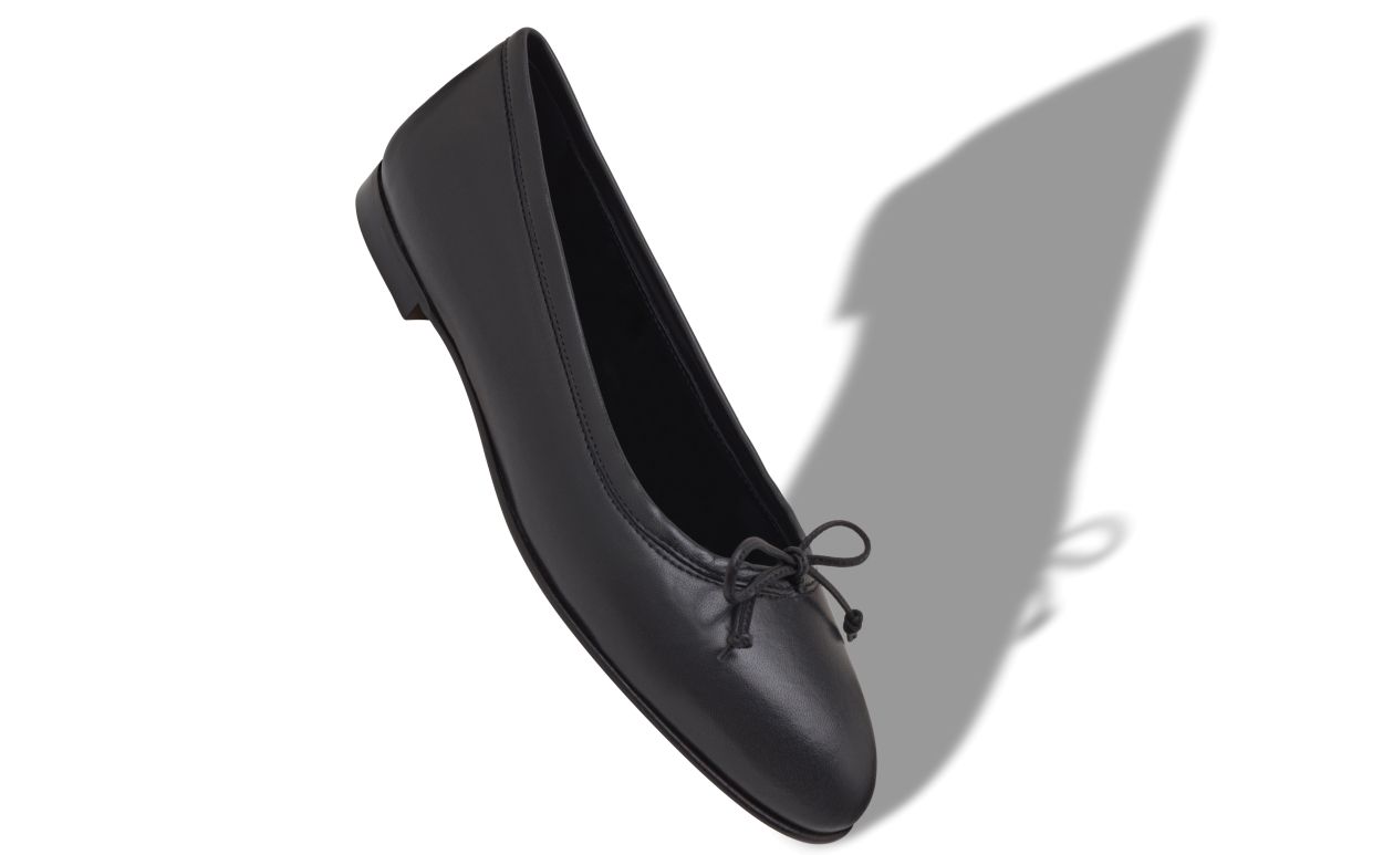 Sapatilhas Ballerina de Couro Nappa Preto