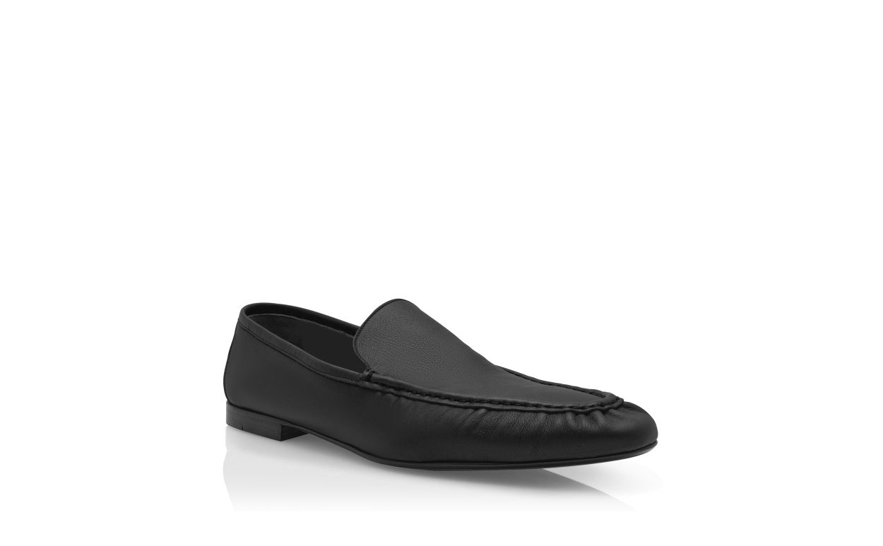 Mocassins de Couro de Novilho Preto
