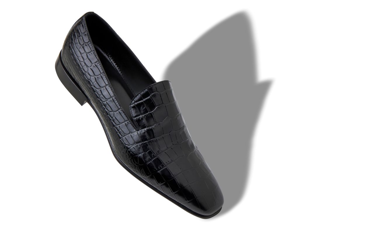 Mocassins de Couro de Novilho Preto